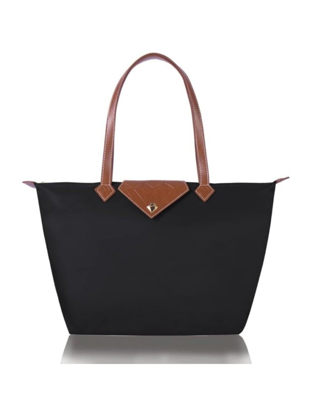 Waterproof Nylon Tote Bag for Women Large Foldable Shoulder Bag for Travel Use